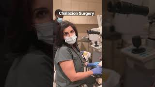 Chalazion excision to get rid of the annoying red bump on the eyelid aka Stye short chalazion [upl. by Aihsal]