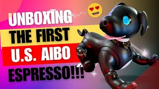 Unboxing the very First official US aibo Espresso Limited Edition [upl. by Sutsugua]