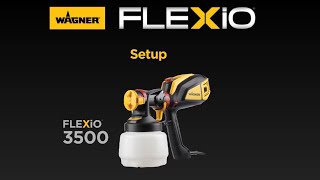 Wagner FLEXiO 3500 Paint Sprayer Setup [upl. by Inwat]