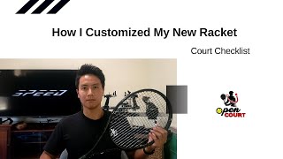 How I customized my new racket [upl. by Zubkoff4]