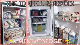 MiniFridge Restock and Refill 😘 Another Fridge Refill this week 💖 Tiktok Compilation finds [upl. by Nigen586]