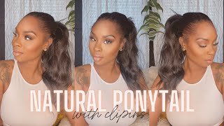 PONYTAIL INSTALL USING CLIP INS [upl. by Attalanta]