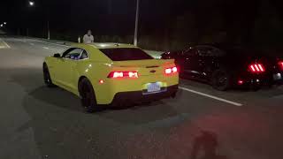 2014 V6 Camaro vs Ecoboost Mustang [upl. by Peednus762]