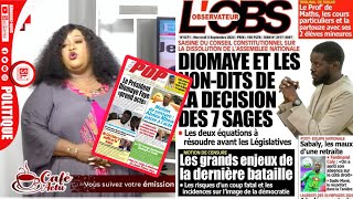 Revue des titres Mamy Samb de ce mercredi 4 septembre 2024 à la une notion de censure Abdou Mbow [upl. by Kulsrud]