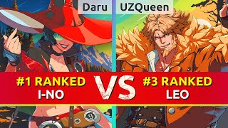 GGST ▰ Daru 1 Ranked INo vs UZQueen 3 Ranked Leo High Level Gameplay [upl. by Cinomod38]