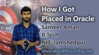 How to Get Placed in Oracle India featuring Sameer Aman [upl. by Enid]