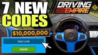 NEW DRIVING EMPIRE ROBLOX CODES 2023 DECEMBER  DRIVING EMPIRE CODES  DRIVING EMPIRE CODE [upl. by Gniw447]