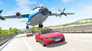 Airplane Crashes and Emergency Landing 1 Marathon  BeamNG DRIVE  SmashChan [upl. by Bohrer569]