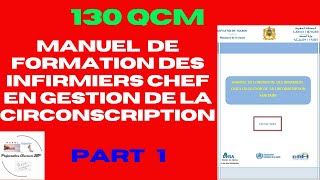 1  Manuel de formation des infirmiers chef en gestion de la circonscription  130 QCM [upl. by Sheepshanks]