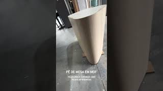 Pé de mesa curvado em MDF marcenaria mesadejantar dinning moveisplanejados [upl. by Yud]