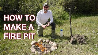 4Patriots Survival Minutes  How to Make a Fire Pit [upl. by Norvun]