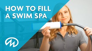 Swim Spa Start up  How to Fill a Swim Spa [upl. by Lesna]