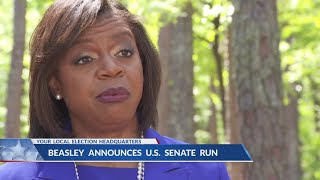 Former NC Supreme Court Chief Justice Cheri Beasley joins North Carolina Senate race [upl. by Eillo410]