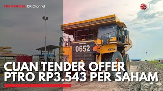 CUAN Tender Offer PTRO Rp3543 per Saham  IDX CHANNEL [upl. by Tremaine]