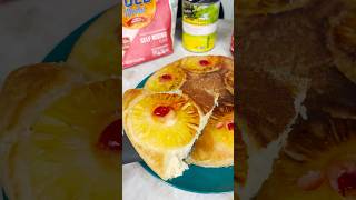 Giant pineapple upside down pancake food cake pineapple [upl. by Llenrep]