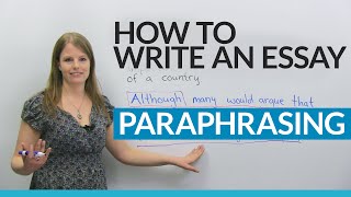 How to write a good essay Paraphrasing the question [upl. by Hakilam]