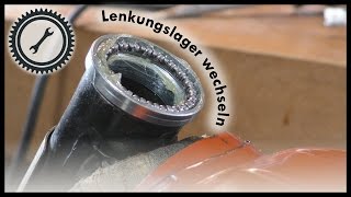 Lenkungslager und Rahmenlaufringe wechseln  Simson S51 Tutorial [upl. by Yerhcaz]