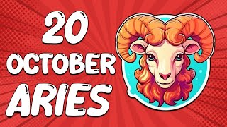 Todays Horosope  ARIES ♈ October 20 2024 ♈ horoscope for today [upl. by Ares]