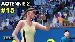 Rybakina vs Fernandez  AO TENNIS 2 Simulation Gameplay 15 wCommentary [upl. by Allecnirp]