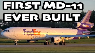 FIRST MD11 EVER BUILT FedEx MD11 action in Montreal YMXCYMX [upl. by Cross]