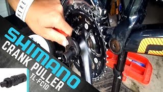 SHIMANO TLFC10 CRANK ARM PULLER REVIEW [upl. by Ecad597]