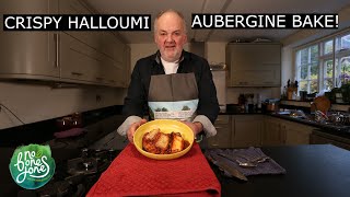 How To Cook A Vegetarian Crispy Halloumi amp Aubergine Bake  No Bones Jones [upl. by Prisilla]