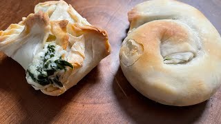 Phyllo Pastry With Spinach and Feta Filling or Dip [upl. by Fredenburg]