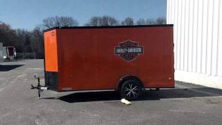 Harley Davidson edition 6x12 enclosed trailer [upl. by Rheinlander814]