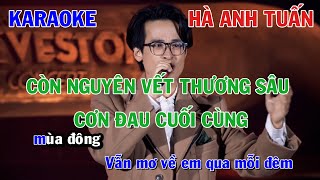 LK CÒN NGUYÊN VẾT THƯƠNG SÂU x CƠN ĐAU CUỐI CÙNG  HÀ ANH TUẤN  KARAOKE NHẠC TRẺ  BEAT COVER [upl. by Salokcin]