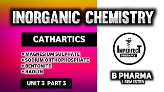 Cathartics  Magnesium Sulphate  Sodium Orthophosphate  Kaolin  Bentonite  Saline Cathartics [upl. by Etiuqal]