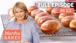 Martha Stewarts 3 Donut Recipes Jelly Apple Fritters amp Beignets  Martha Bakes S6E2 [upl. by Wennerholn]