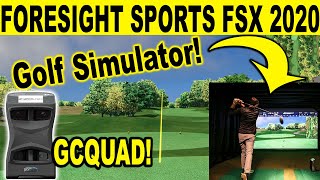 Foresight Sports Golf Simulator  GCQuad on FSX 2020 at Egypt Valley Golf Club [upl. by Esiuqcaj]