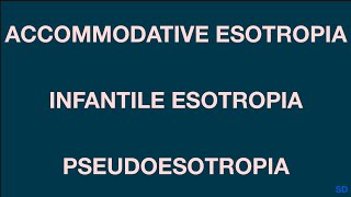 Strabismus and Pediatric Session 09 Esodeviations Part 1 [upl. by Harleigh]