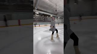 Trying out a new spin figureskating iceskate youtubecommunity youtubeshorts [upl. by Oicam698]