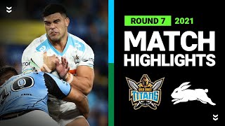 Titans v Rabbitohs Match Highlights  Round 7 2021  Telstra Premiership  NRL [upl. by Enida]