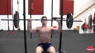 How To Seated Barbell Shoulder Press [upl. by Eerrehs588]