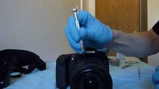 Canon 60D EFS 18200mm How to remove dust inside the lens [upl. by Fermin]