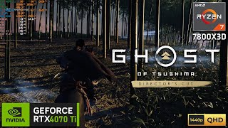 GHOST OF TSUSHIMA  1440p Max Settings  RTX 4070 Ti  RYZEN 7 7800X3D [upl. by Nyar]