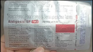 Aldigesic SP Tablet  Uses Dosage Side Effects Price in hindi aldigesic sp tablet [upl. by Harsho666]