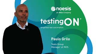 Client Testimonial transformation with testingON at NOS [upl. by Nahsab]