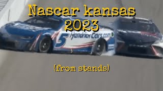 Best Kansas race ever Nascar spring kansas 2023 from stands [upl. by Jenkins]