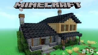 Minecraft build a wooden house with stone [upl. by Grimaud]