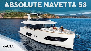 Absolute Yachts  Navetta 58  POV Yacht tour esterni e cabine [upl. by Malti324]