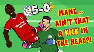 🔴MANE RED CARD🔴 Man City vs Liverpool 50 Parody Goals Highlights 2017 [upl. by Atnim896]