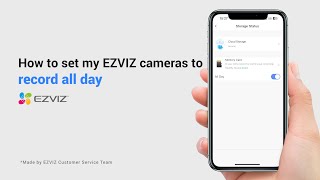 How to set my EZVIZ cameras to record all day [upl. by Aramo85]