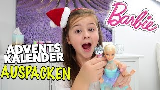 BARBIE Adventskalender 2017  Wir öffnen ALLE 24 Türchen Mit Puppe amp Accessoires [upl. by Attenyl]