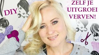 ZELF JE UITGROEI VERVEN  DIY  HAARTUTORIAL  DAZZLING BEAUTY [upl. by Enirhtak670]