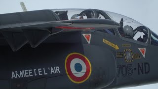 Tours  derniers vols pour les alphajets de la base aérienne [upl. by Nairda]