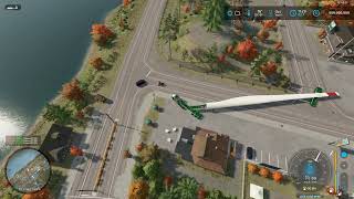 FS22 Testing Wind Turbine Blade Transport [upl. by Georgena]