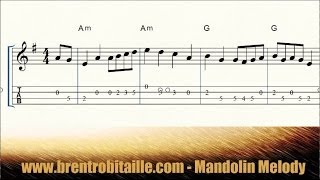 Mandolin tab  Ashokan Farewell  Sheet Music  Guitar Chords  Fiddle [upl. by Cedell]